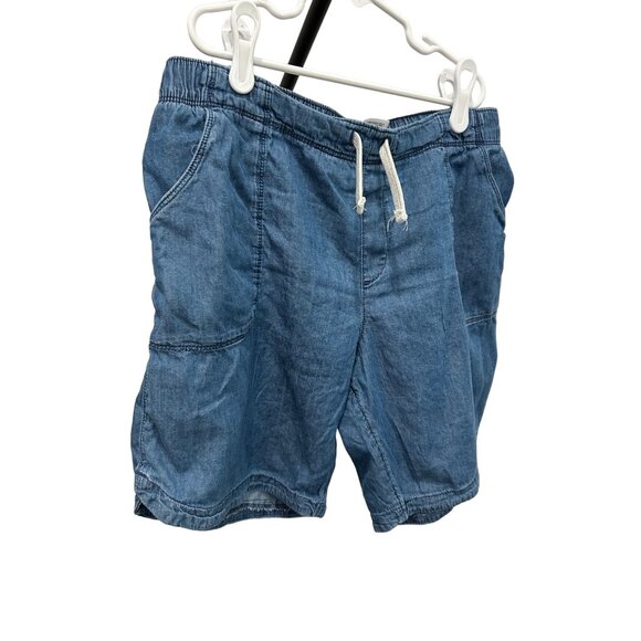 Wonder Nation Boys 14 16 Chambray Drawstring Shorts XL Cotton Blend - Picture 3 of 9